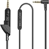 GONOLOWAY QC15 Replacement Audio Cable Extension Cord Inline Mic Compatible with Bose QuietComfort QC15 Headphones (Black)