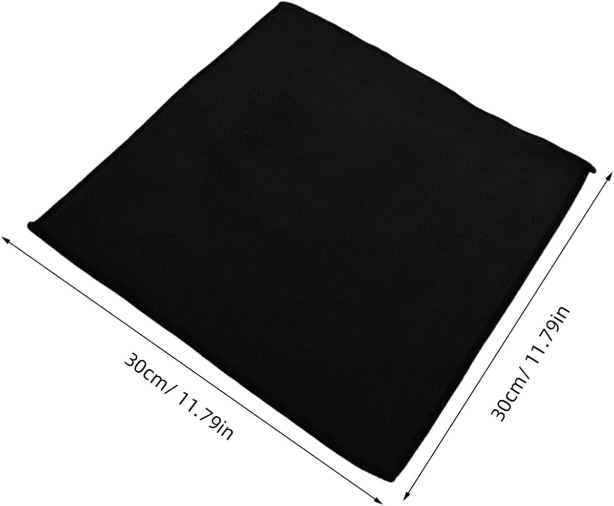Vaguelly 10pcs Microfiber Cleaning Cloths for Car Exterior Cleaner Towel Black 12x12in Versatile Cleaning Performance for Car Wash and Deep Clean Tasks