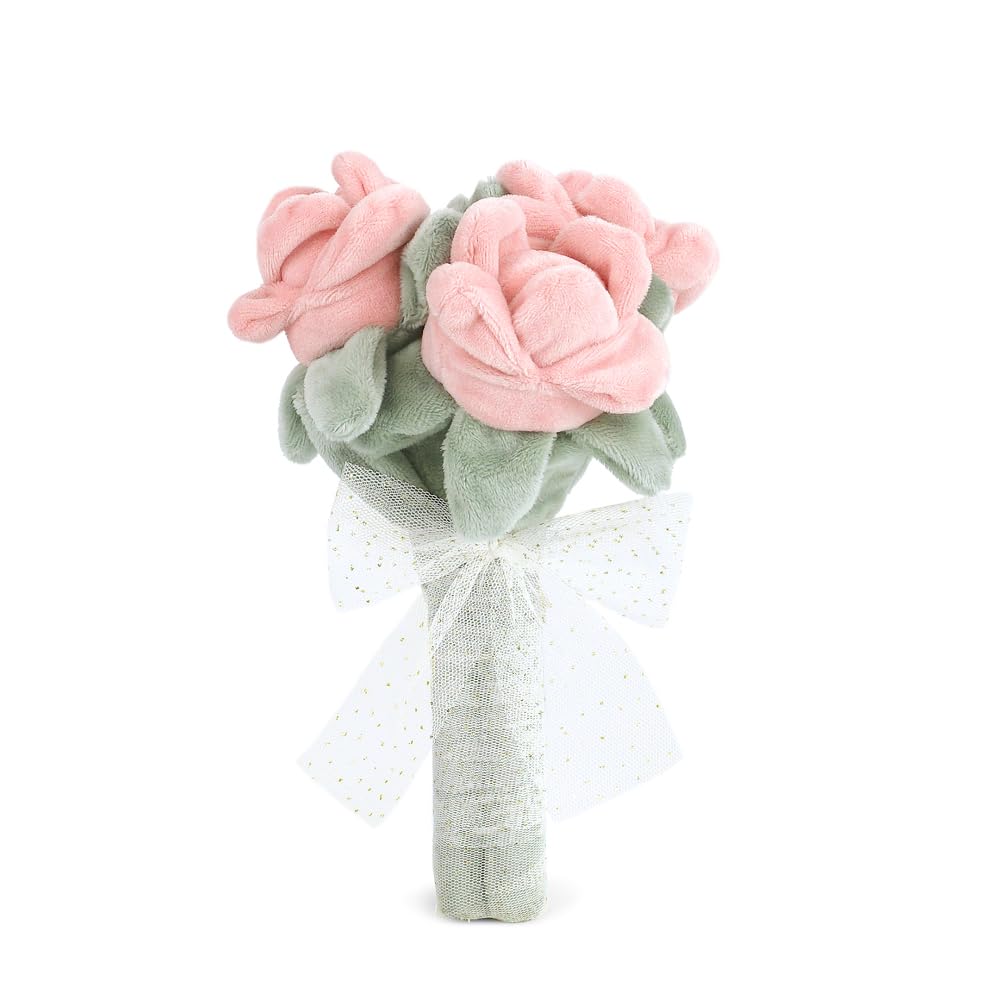 MON AMI Rose Bouquet Plush Figure Toy 9"/23cm | Soft Floral-Themed Plushie for All Ages | Cuddly Collectible for Dcor, Gifting & Snuggles