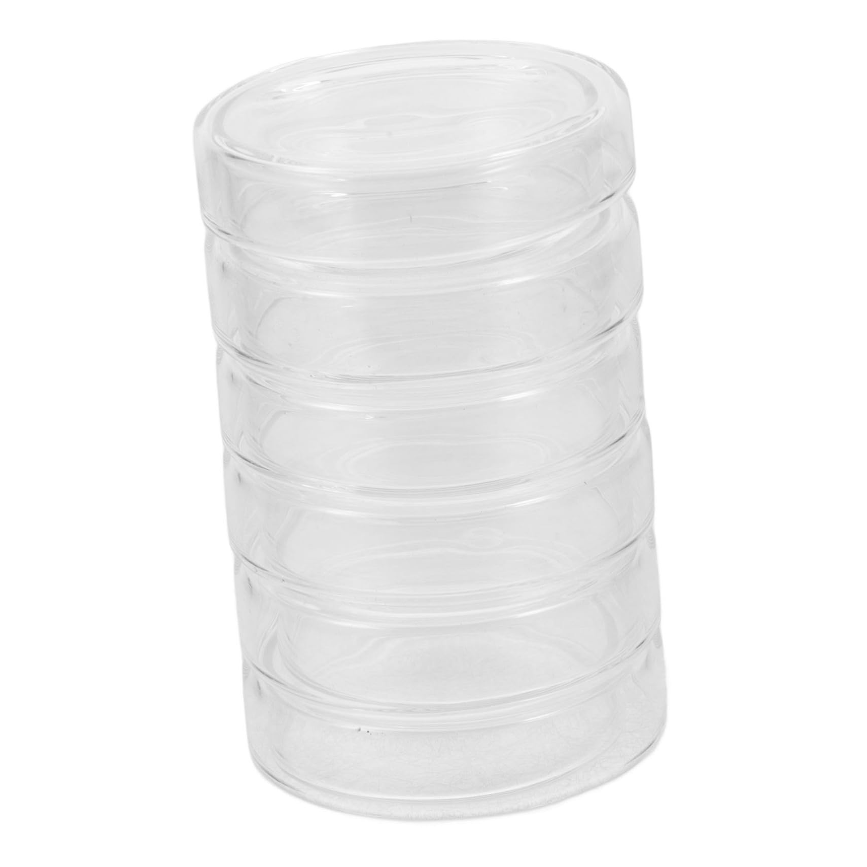 Gatuida 6piezas Placas De Petri De Laboratorio Transparentes Para Células y Tejidos Bandeja De Cultivo De Borosilicato Con Tapa Para Experimentos Biología