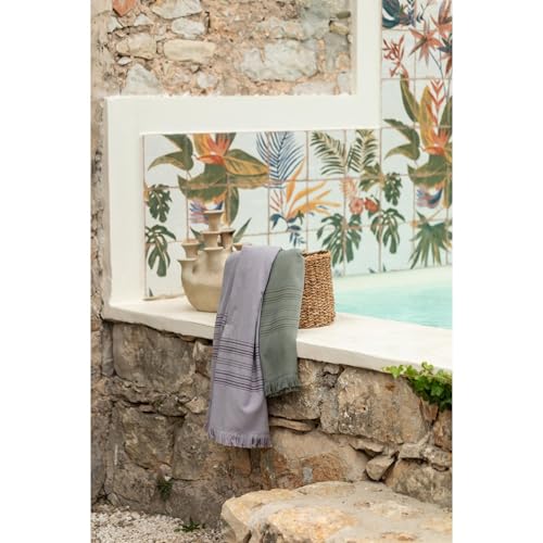 Drap hammam Cancun thym contre les serviettes lourdes qui sentent - 3
