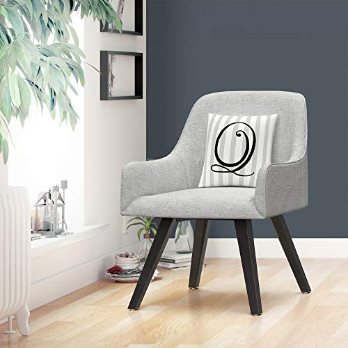 Trademark Fine Art Gray Striped Ornate Letter Script Q by ABC, by Trademark Fine Art - Image 4
