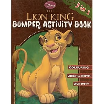 Paperback Disney The Lion King Bumper Activity Bk 3in1 Brown Book