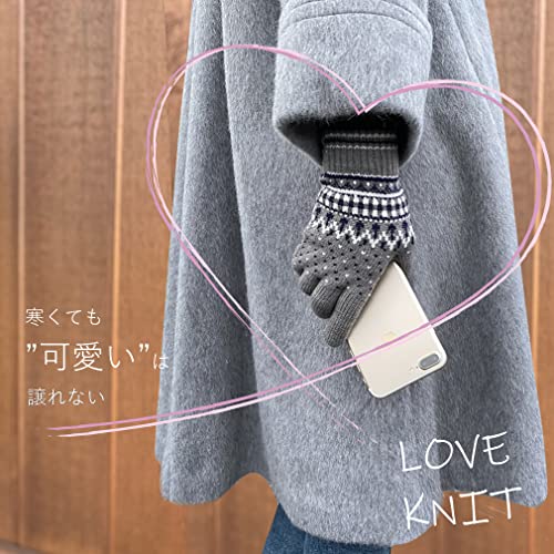 [ZakkaRico] 手袋 スマホ 起毛 防寒 ユニセックス グローブ 