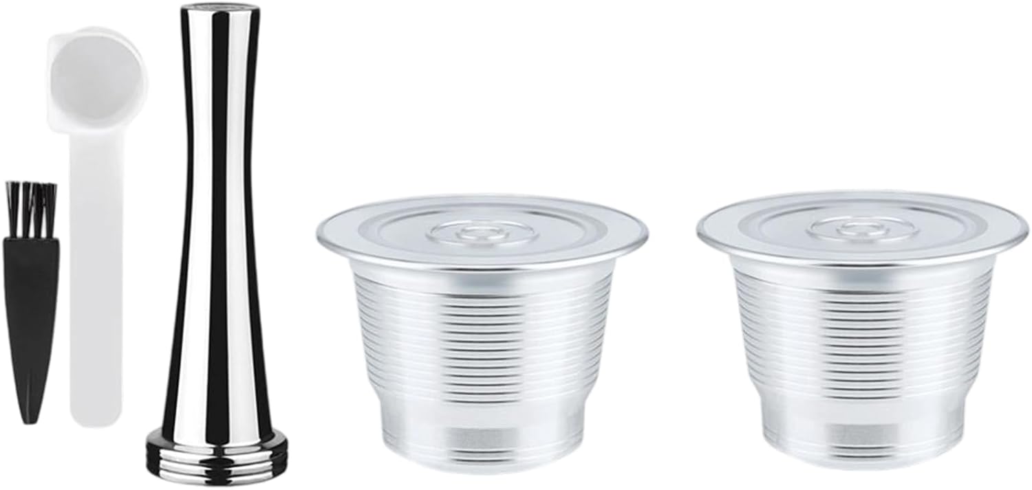 1/2Pcs Refillabe Coffee Filter For Coffee Machine Stainless Steel Espresso Machine Refillable Filter Reusable Stainless Steel