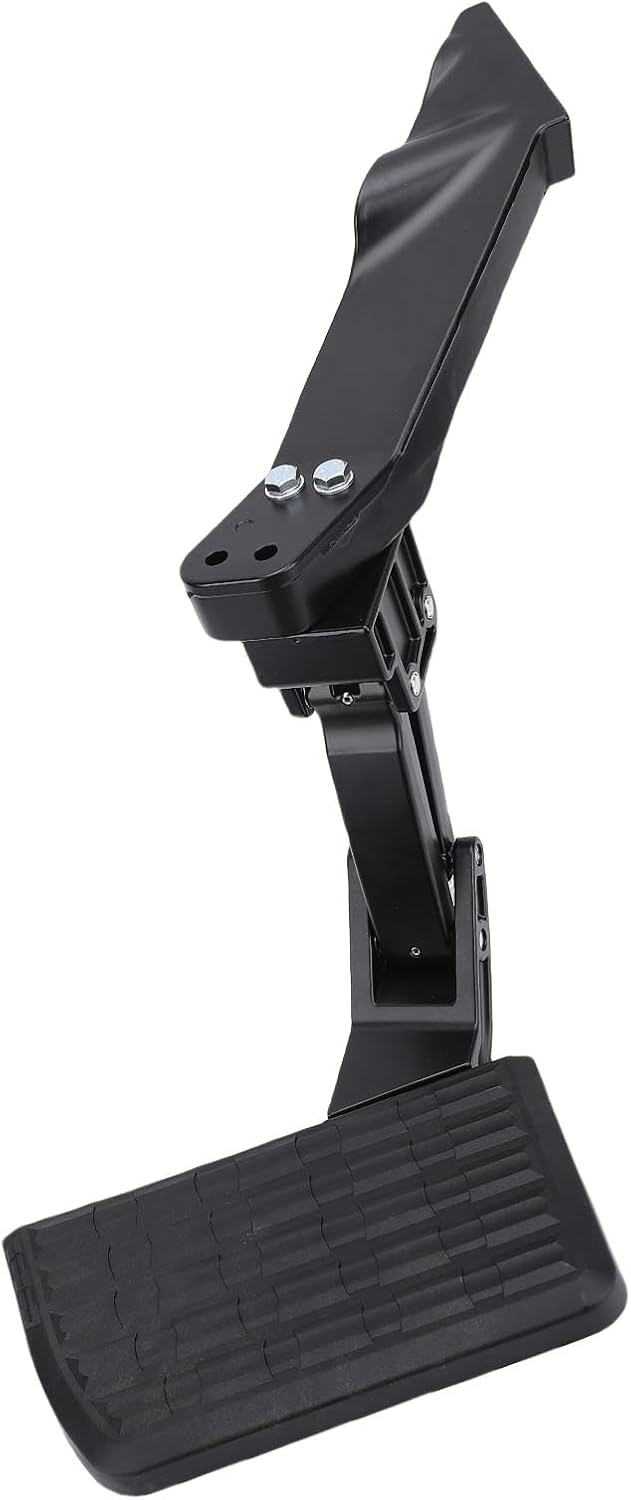 Qiilu F-450 スーパーデューティ用格納式リアベッドステップ - 強力な耐荷重、滑り止め設計