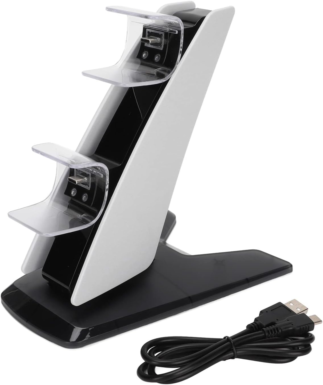 Podstawa ładująca do kontrolera, mocno umieszczona Plug and Play Kontroler ABS Podwójna stacja ładująca Bezpieczna z oświetleniem otoczenia dla uchwytu konsoli do gier /545/192