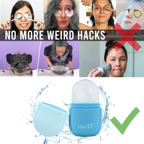 Image of MELLO Ice Roller for Face, Ice Roller for Face Massager, Face Ice Roller to Enhance Skin Glow, Shrink & Tighten Pores, Reusable Facial Ice Roller(Pink,Blue)