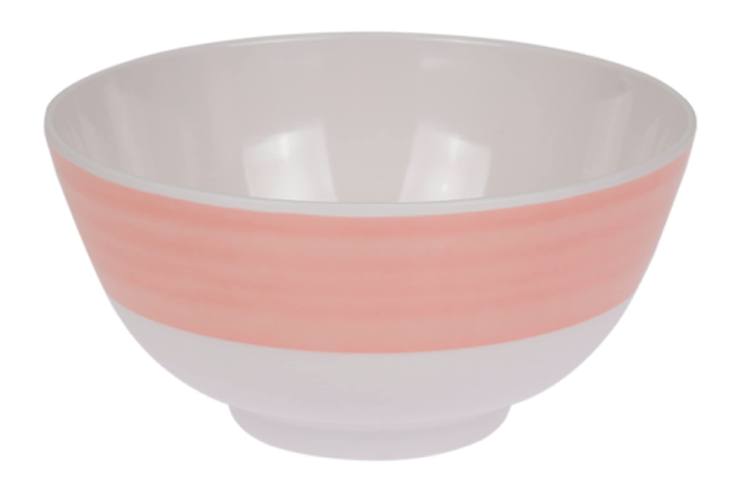 Geschirr-Set 100% Melamin Geschirr (4-24 teilig) Spring elfenbeinweiß/rosa rund (16)