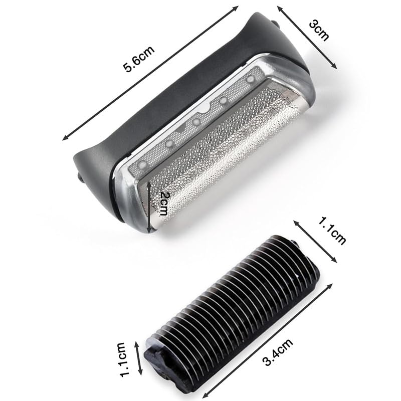 Fotxpop 20B 10B Replacement for Braun Foil & Cutter Cassette Cruzer 4(Z4) Cruzer 5(Z5)