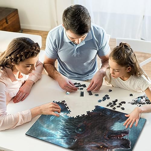 Puzzle 3D Space Wolf en bois 1000pcs : idée cadeau sci-fi unique