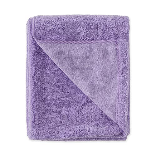 Image of Bone Dry Pet Grooming Microfiber Towel, Embroidered Collection, X-Large,41x23.5, Lavender (Pack of 12)