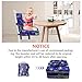 Toddler Booster Seat for Dining Table, Adjustable Safety Buckle Child Booster Seat for Table with Backrest, Waterproof Washable Portable Booster Seat Non-Slip Bottom Booster Cushion (Blue)