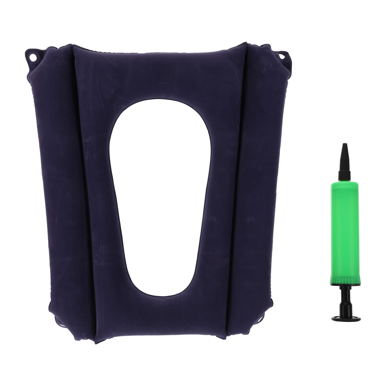 Cuscino per Sedia Gonfiabile Cavo in Pvc Floccato, Leggero, Antidecubito, per Pazienti e Allettati, Uso in Letto in Aereo Colore Casuale