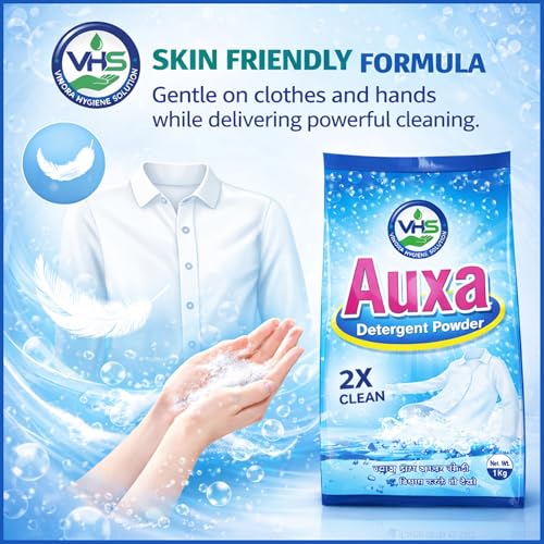 Image of Detergent Powder 3Kg Pack | High Foam Laundry Washing Powder for Clothes | Tough Stain Remover, Deep Cleaning Formula with Long Lasting Freshness (Pack of 1)