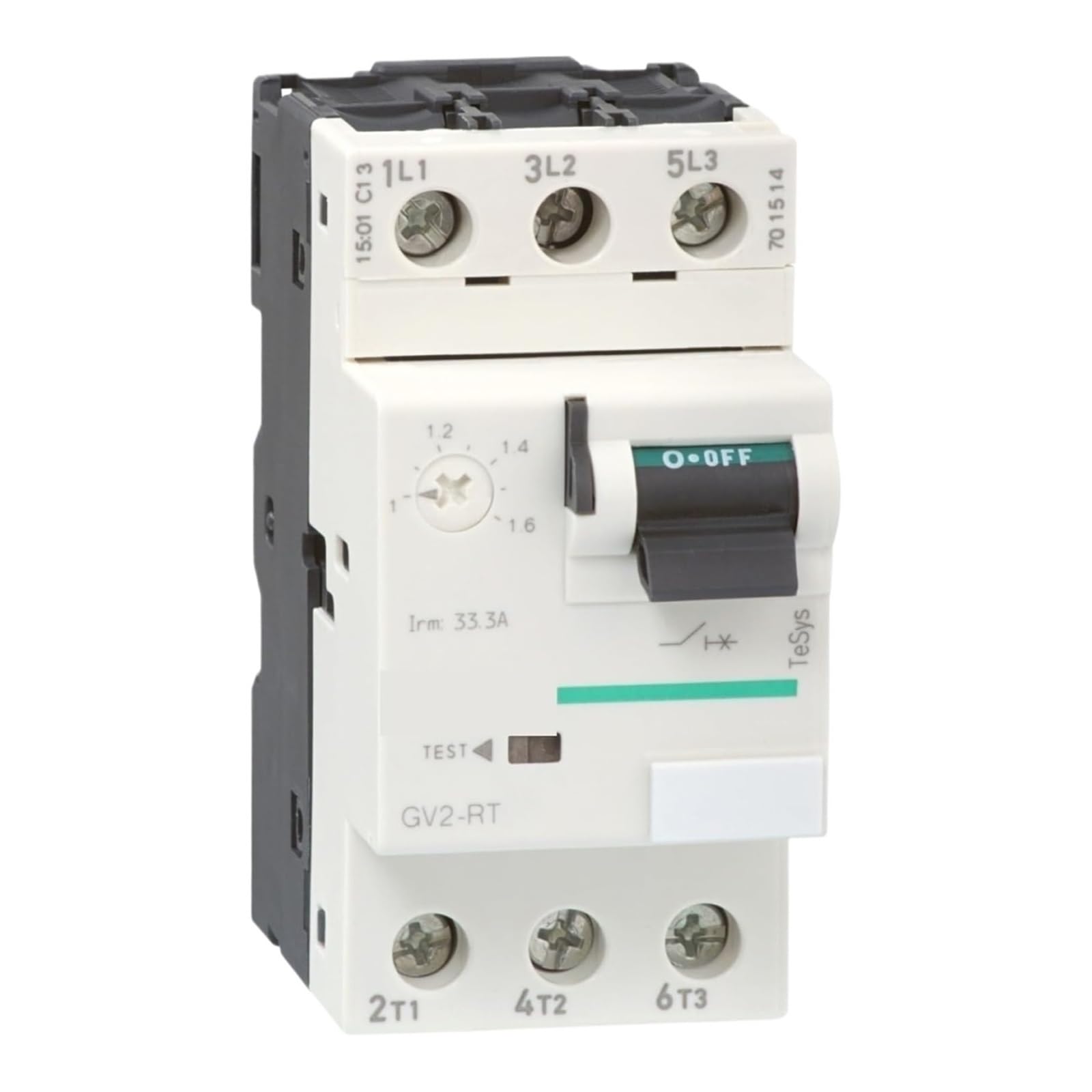 CLBSWYEJK GV2-RT16 GV2RT16 circuit breaker, GV2, 3P, 9-14 A, screw clamp terminals