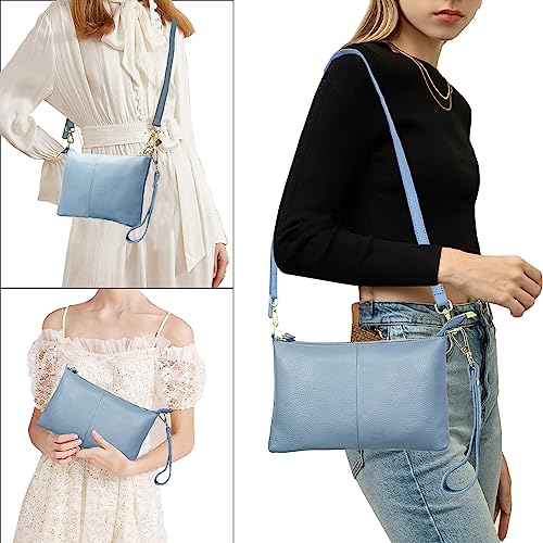 Image of Beurlike Leather Wristlet Wallet Clutch Purses For Women Small Crossbody Phone Bags