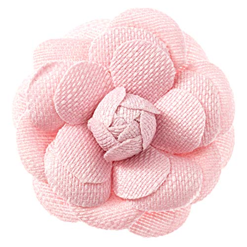 Image of Dainity Camellia Flower Brooch Pin for Women - Elegant Statement Pin for Coat, Scarf, Dress, Hat, Bag - Stylish Chic Accessory Gift for Her