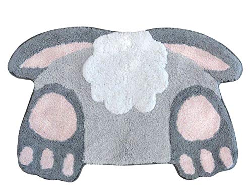 Celebrate Easter Bunny Tail Bath Rug, Spring Bathroom Decor, Plush Cotton Pile 20 x 30 Inches Celebrate Easter Bunny Tail Bath Rug, Spring Bathroom Decor, Plush Cotton Pile 20 x 30 Inches