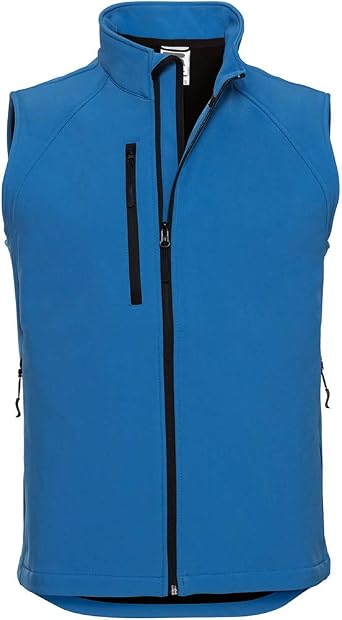 Russell Mens 3 Layer Soft Shell Gilet Jacket (XS) (French Navy)