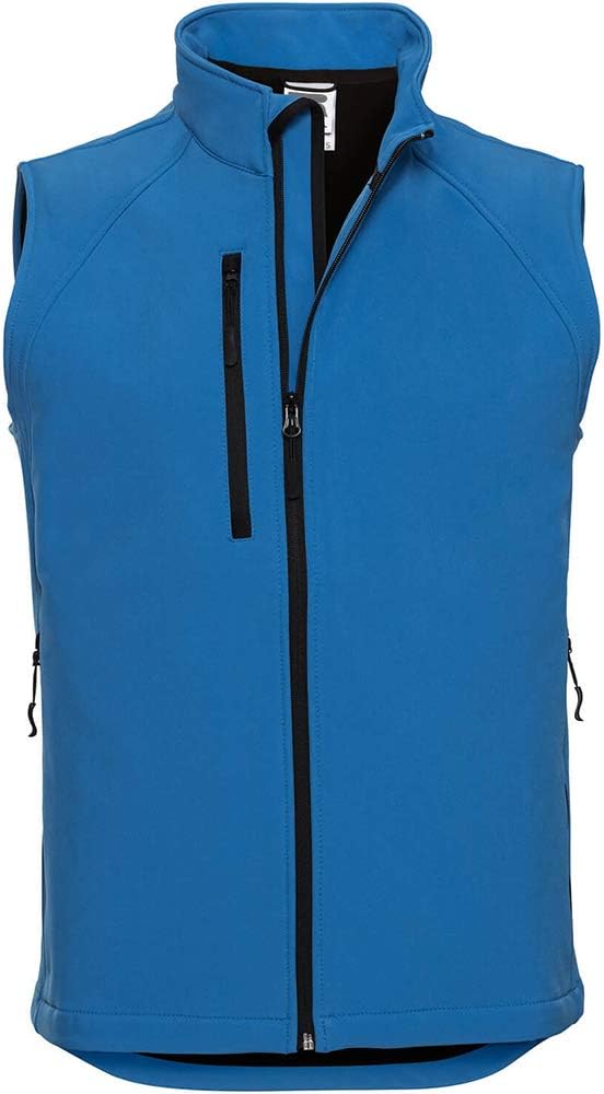 Russell Mens 3 Layer Soft Shell Gilet Jacket (XS) (French Navy)