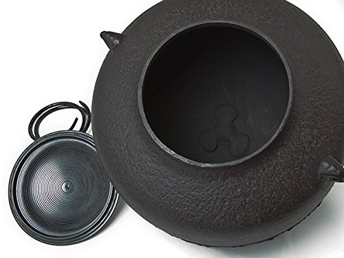 Amazon.co.jp: 炉釜 阿弥陀釜 菊池政光作 鬼面鐶付 : ホーム＆キッチン
