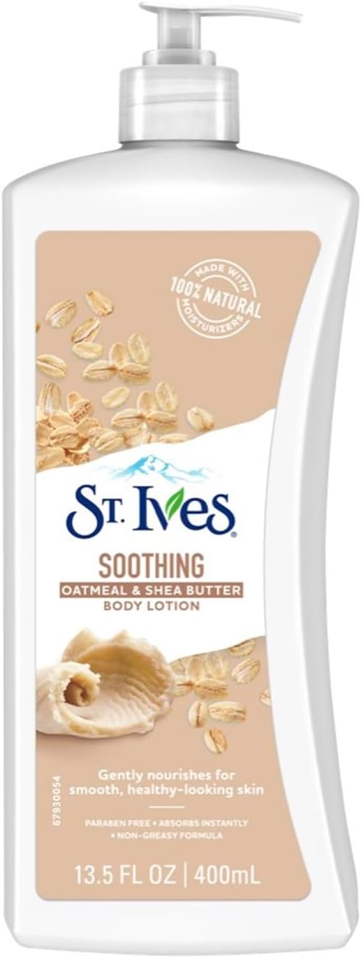 Soothing Oatmeal & Shea Butter Body Lotion| Organic Skin Renewing Lotion For Smooth & Supple Skin| Deeply Hydrates & Nourishes| Paraben-Free & Non-Greasy| Dermatologically Tested| 400ml