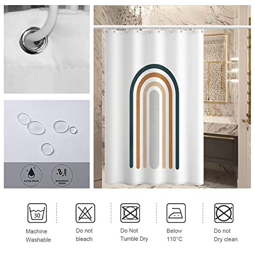 TITINGLUCK Mosaik Muster Wohnkultur Duschvorhang Kinder Badezimmer Duschvorhang Badewanne Trennwand Küche Wasserdichter Vorhang 153x239cm/60x94in(WxH) – Bild 6