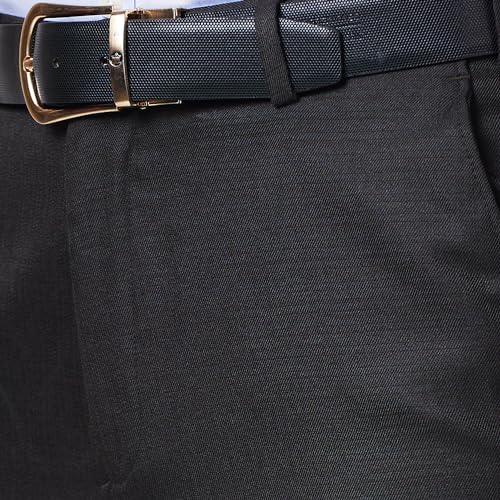 Image of Raymond Slim Fit Poly Viscose Blend Structure Pattern Flat Front Formal Trouser