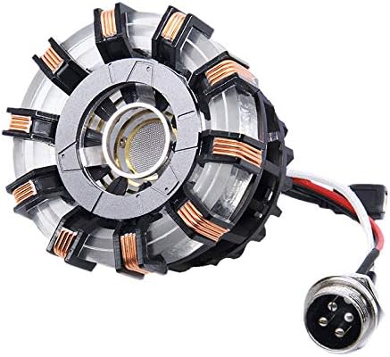 1:1 DIY Arc Reactor Heart Model Mark 2 with LED Action Figure Need to Assemble