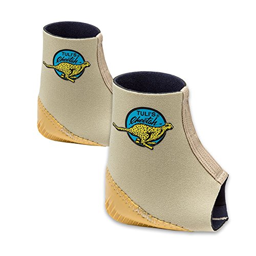 Tuli's Cheetah Heel Cup with Compression Ankle Support Sleeve, Foot Protection for Gymnasts
