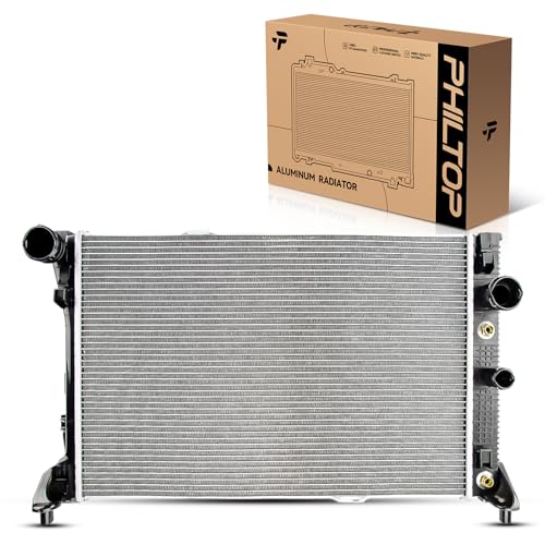 Image of PHILTOP Car Replacement Radiator for 2008-2012 C300, 2010-2012 GLK350, 2008-2012 C350, 2012-2015 SLK250 1.8T CU13213