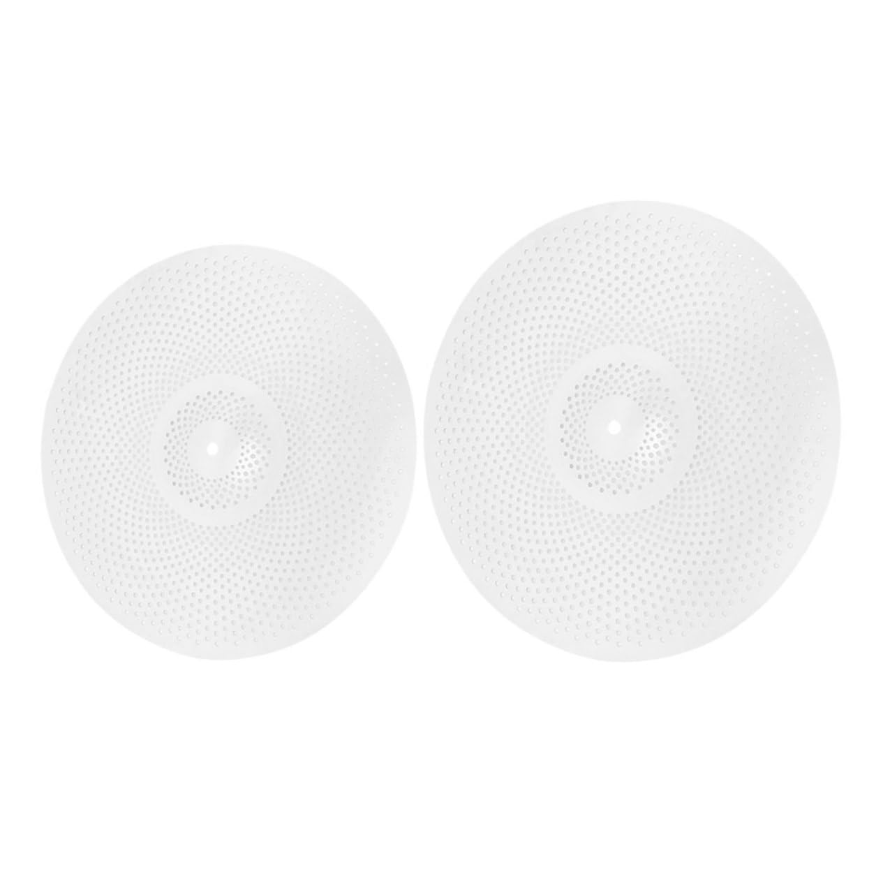 HANABASS 2pcs Low Volume Drum Cymbals Quiet Alloy Cymbals for Jazz Drum Kits for Easy Installation and Enhanced Practice