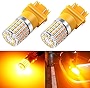 Phinlion Super Bright 3014 72-SMD 3056 3156 3057 3157 3457 4057 4157 Amber Yellow LED Light Bulbs for Turn Signal Blinker Indicator Lights Lamps