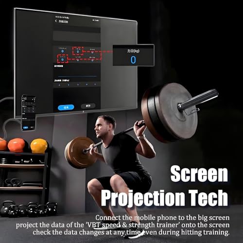 Codificador Lineal Speed and Strength Cube, Dispositivo Portátil de Entrenamiento Basado en Velocidad para Fuerza, con Aplicación en Tiempo Real y Consejos de Voz, Medición de Salto Vertical y Quema de Grasa miniatura 5