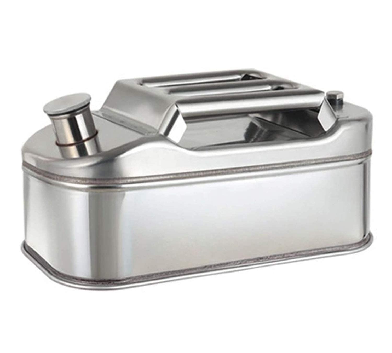 5L/10L/15L/20L Carburante Benzina Benzina Diesel Tanica di Backup Contenitore, Serbatoio Benzina in Acciaio Inossidabile 201 per Motociclette e Automobili,20L (5l)