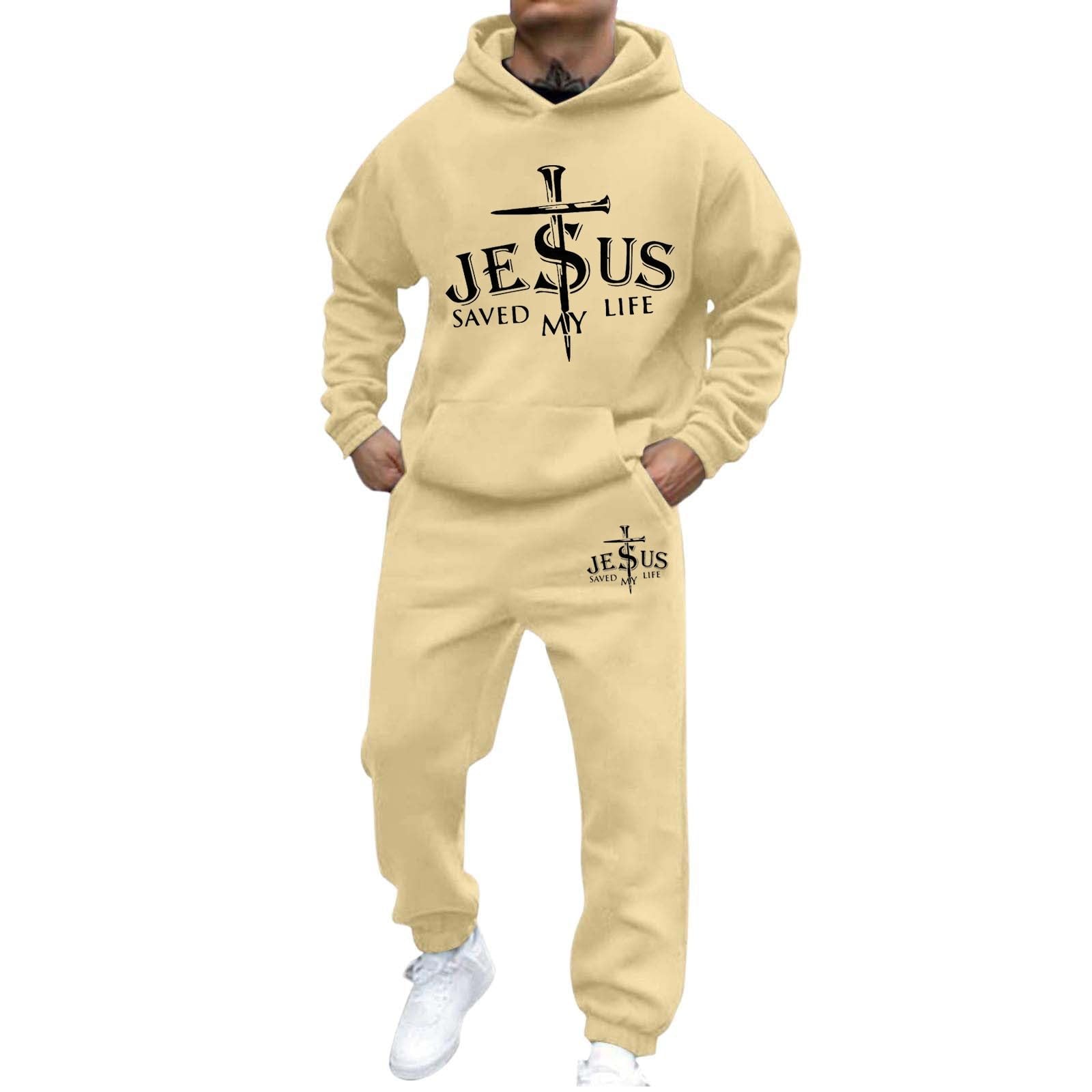 Tuta Uomo Completa Invernale Tute da Ginnastica, 2 Pezzi Giacca Felpa con Cappuccio a Maniche Lunghe E Pantaloni da Jogging Suit Completi Sportivi da Uomo Tute da Casa Jogging con Elastico in Vita