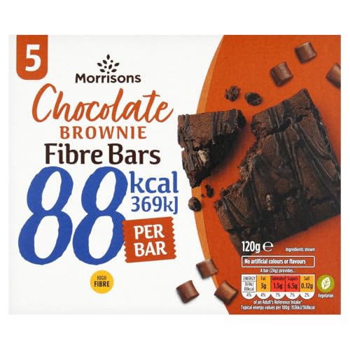 Morrisons Chocolate Brownie Fibre Bars 5pk 120g