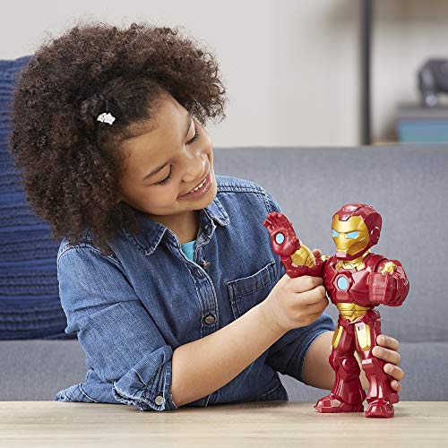 25 cm große Playskool Heroes Marvel Super Hero Adventures Mega Mighties Iron Man Figur zum Sammeln – Bild 3