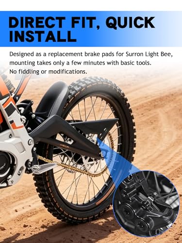 Image of JFG RACING Brake Pads for Surron Light Bee,Dirtbike Brake Pads for Dirt Bike Surron Light Bee X /Sur Ron Light Bee S