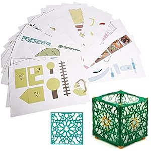 VBESTLIFE 3D Papierschablonen, 3D Stift Papierform für 3D Druck Stift Modelle für Kinder DIY,20 Stücke