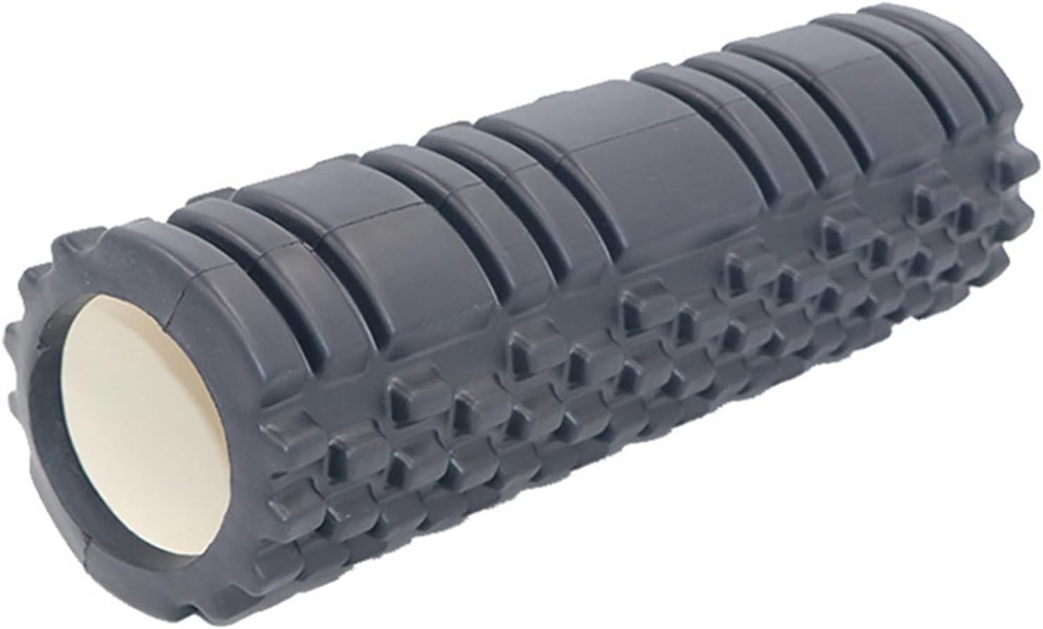 WANAM Roller Yoga Foam Roller Muscle Physical Recovery Massage Tools Spine Training Fitness Blocks Pilates Sports Home Gym Exercise (Color : 26x8cm Black)