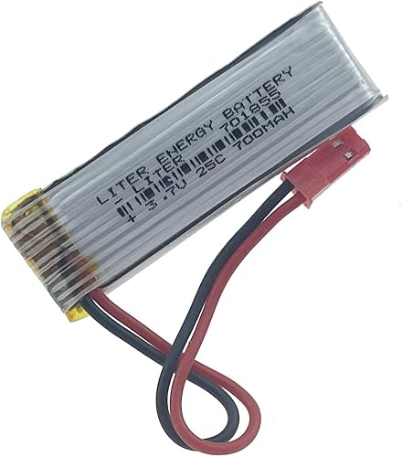 Miniatura 4 de Batería de litio de 3.7V 700mAh 701855 para alta ampliación 25C Drone batería con conector JST para vehículo aéreo U815A U818A