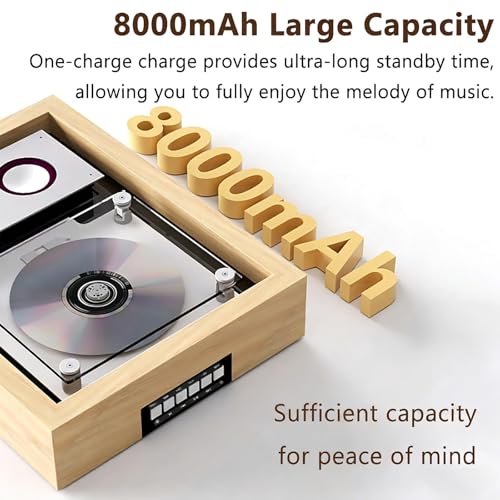 Lecteur CD Bluetooth 5.1 musical pour salon et bureau chic