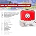 Travel-First Aid-Kit Car-Home 300PCS Survival-Kit Outdoor-Adventure - Small Portable Red Emergency Essential Sets Office Hiking Camping Business Public Must Have First Aid Gear Equipment 1st Aid