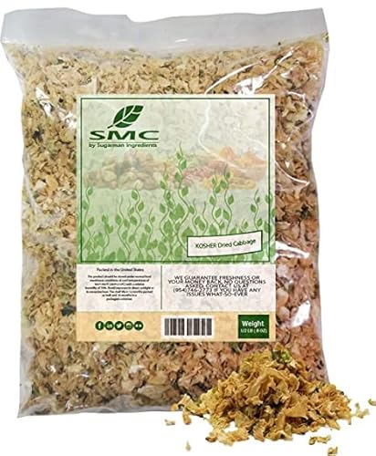 Dehydrated Vegetable Flakes 1 Lb + Dried Cabbage 1 Lb #TOP1