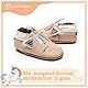 IceUnicorn Krabbelschuhe Baby Lauflernschuhe Jungen Weiche Leder Babyschuhe Kleinkind Lederschuhe mädchen Babyhausschuhe(HellPink Einhorn,18-24)