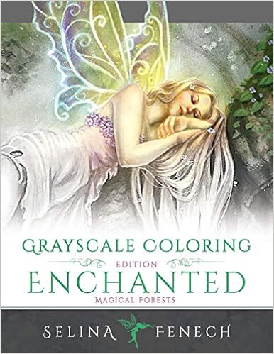 Enchanted Magical Forests - Grayscale Coloring Edition (Grayscale Coloring Books by Selina) book cover