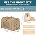 Petsfit Transportbox Katze Hund faltbar Transporttasche Hundetasche für Katzen Hunde, Hochwertige Tragetasche Hund Katze mit Schultergurt und weiches expandierbare Kissen,groß