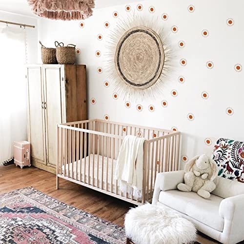 36Pcs Sun Boho Art Vinilos Decorativos para Pared miniatura 3